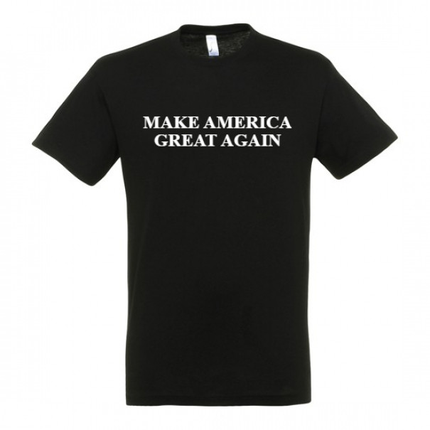 Triko Make America Great Again - černé, XL