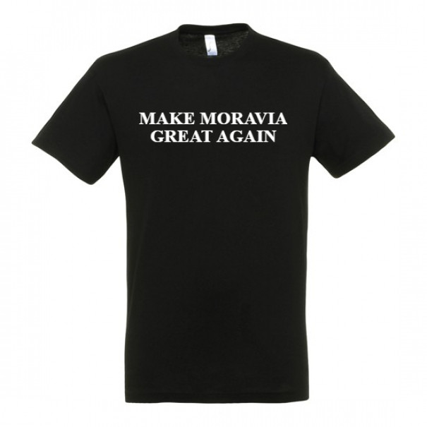 Triko Make Moravia Great Again - černé, XL