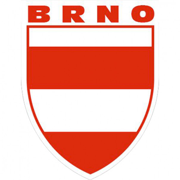 Samolepka znak Brno 7,5 x 6 cm - barevná