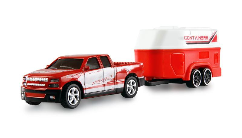 Amewi RC Pickup s přívěsem pro koně 1:64