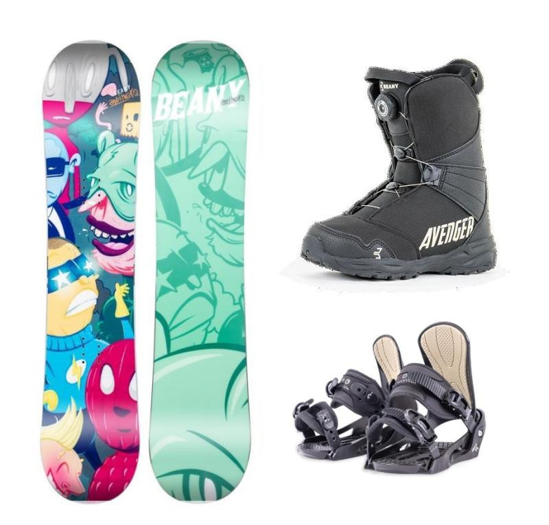 Beany Antihero snowboard + Beany Junior vázání + Beany Avenger BS boty