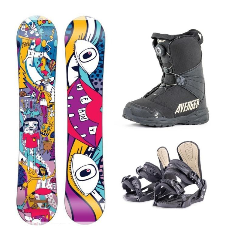 Beany Bark dětský snowboard + Beany Junior vázání + Beany Avenger BS boty