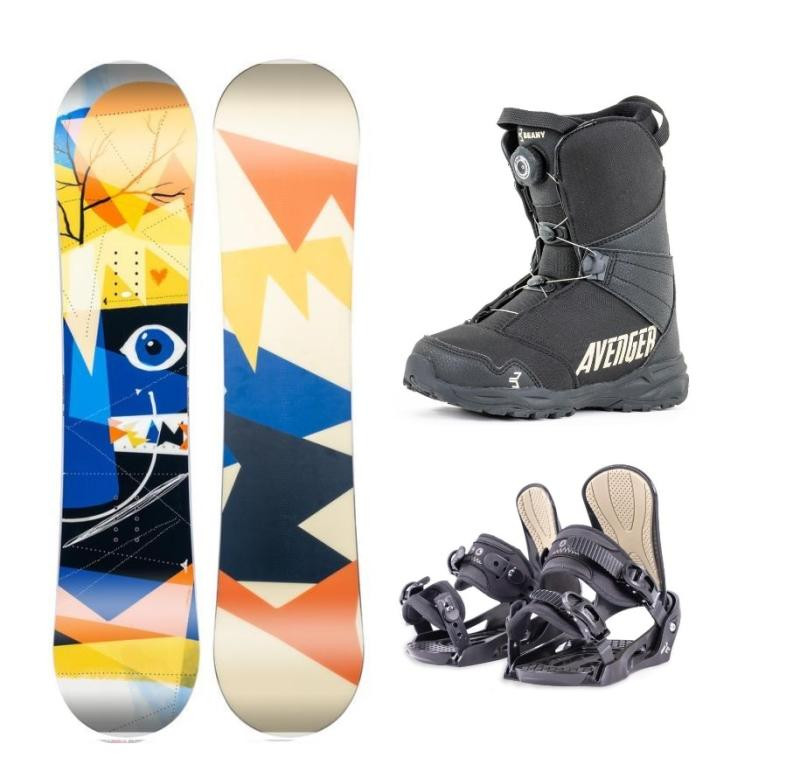 Beany Bonjour dětský snowboard + Beany Junior vázání + Beany Avenger BS boty