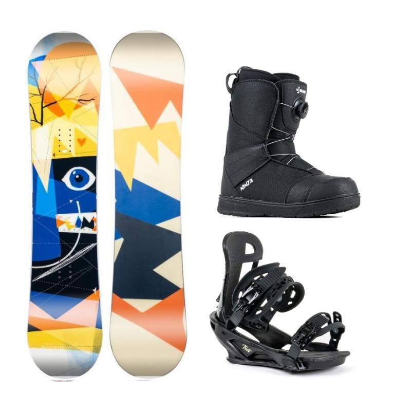 Beany Bonjour dětský snowboard + Beany Trust vázání + Beany Ninja BS