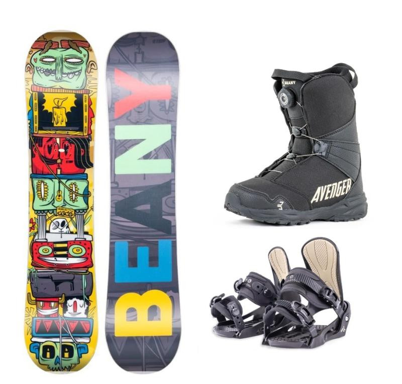 Beany Coco dětský snowboard + Beany Junior vázání + Beany Avenger BS boty