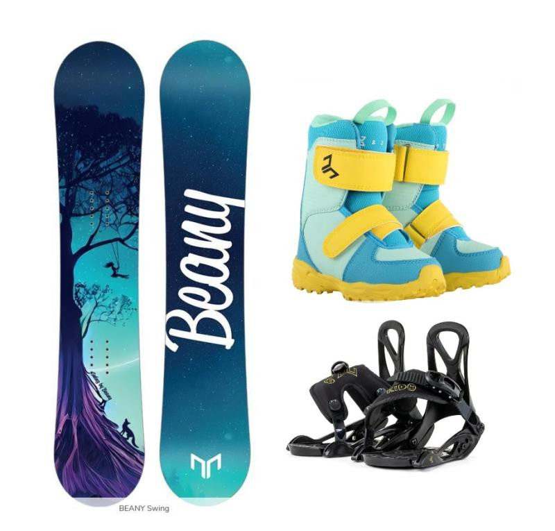 Beany Swing dětský snowboard + Beany Kido vázání + Beany Joker boty