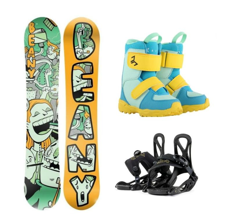 Beany TOOTHIE dětský snowboard + Beany Kido vázání + Beany Joker boty