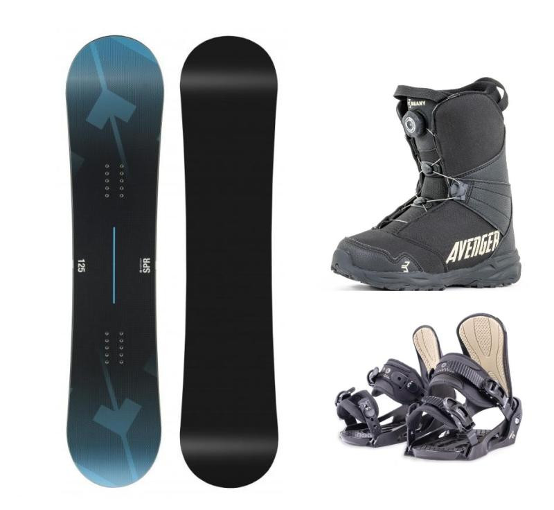 Hatchey SPR Junior blue snowboard + Beany Junior vázání + Beany Avenger BS boty