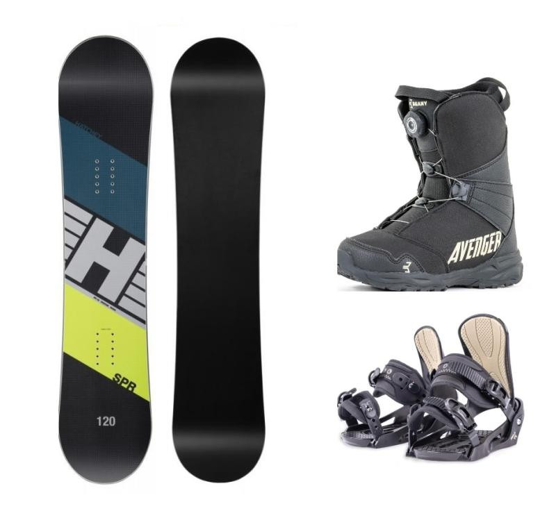 Hatchey SPR Kid 2022 dětský snowboard + Beany Junior vázání + Beany Avenger BS boty