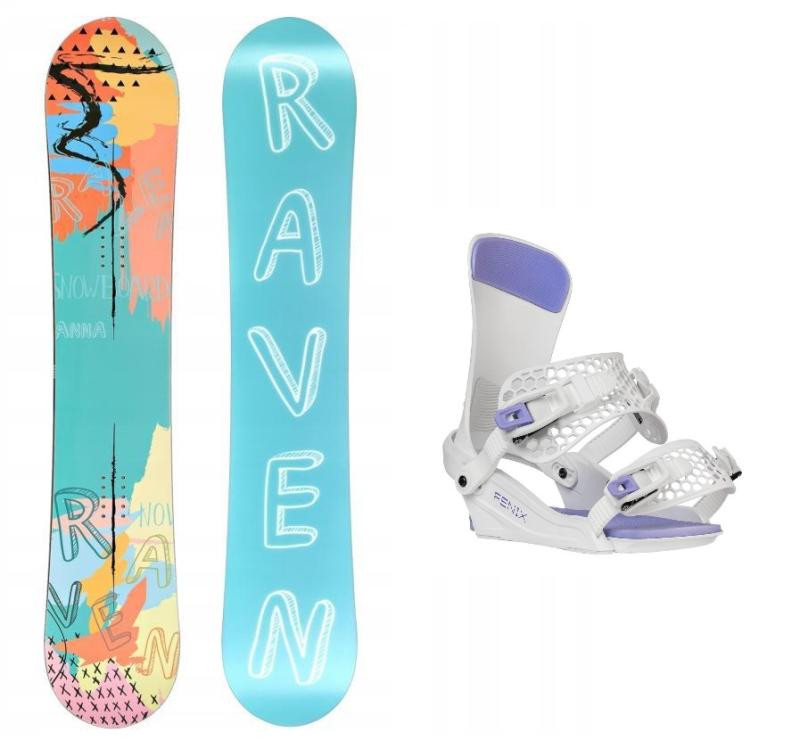 Raven Anna dámský snowboard + Gravity Fenix white/lavender vázání