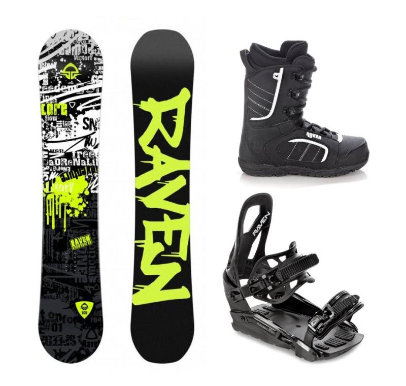 Raven Core Junior CAP dětský snowboard + Raven S230 Black vázání + Raven Target obuv