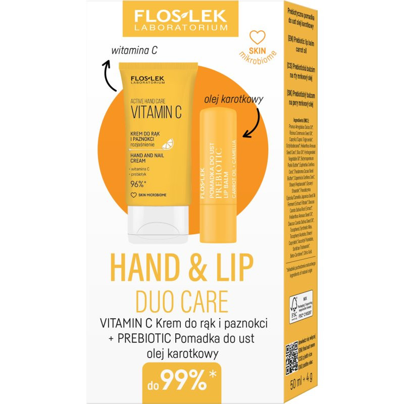 FlosLek Laboratorium Set Hand & Lip Vitamin C dárková sada