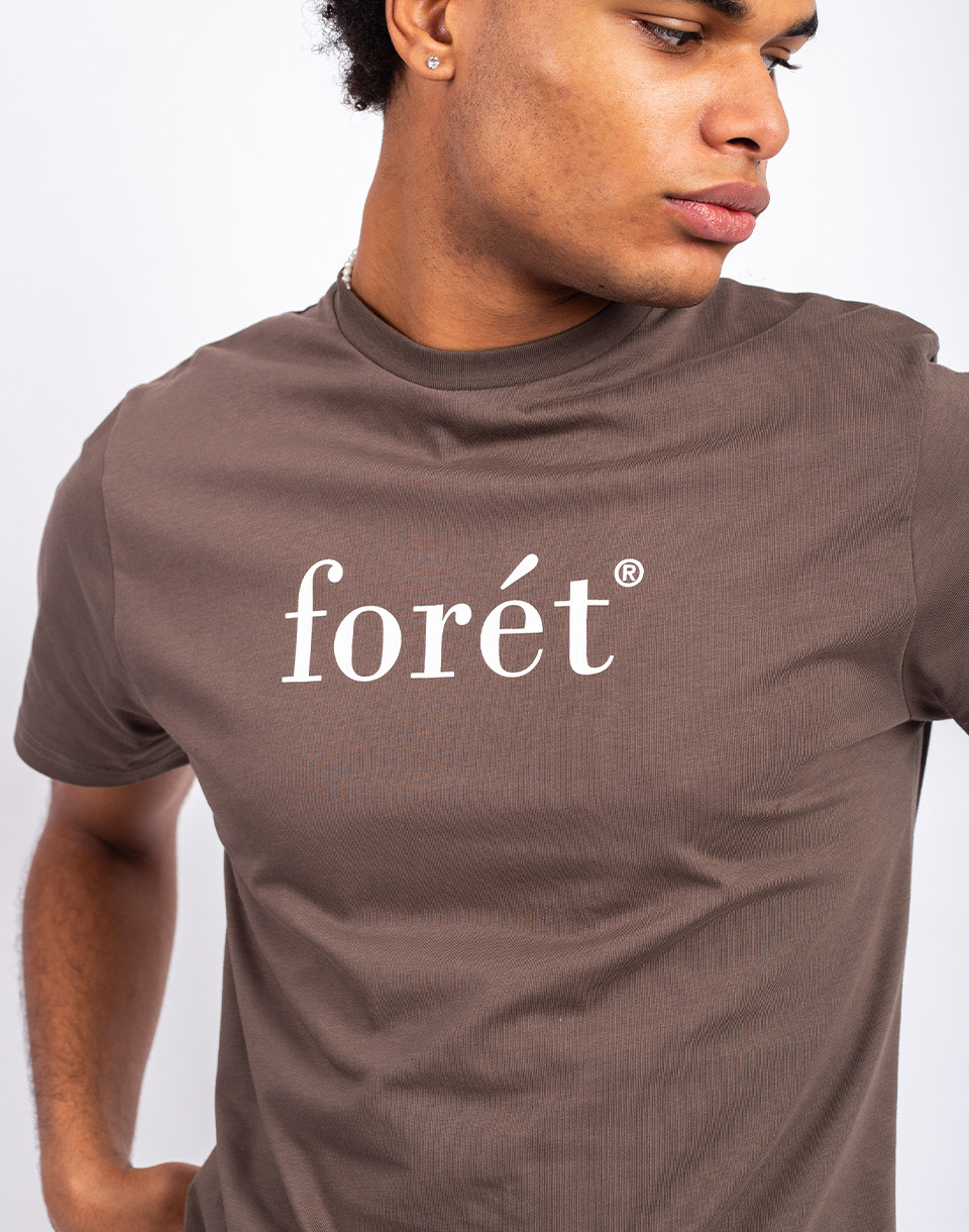 Forét Amber T-Shirt Cold Brown/Cloud M