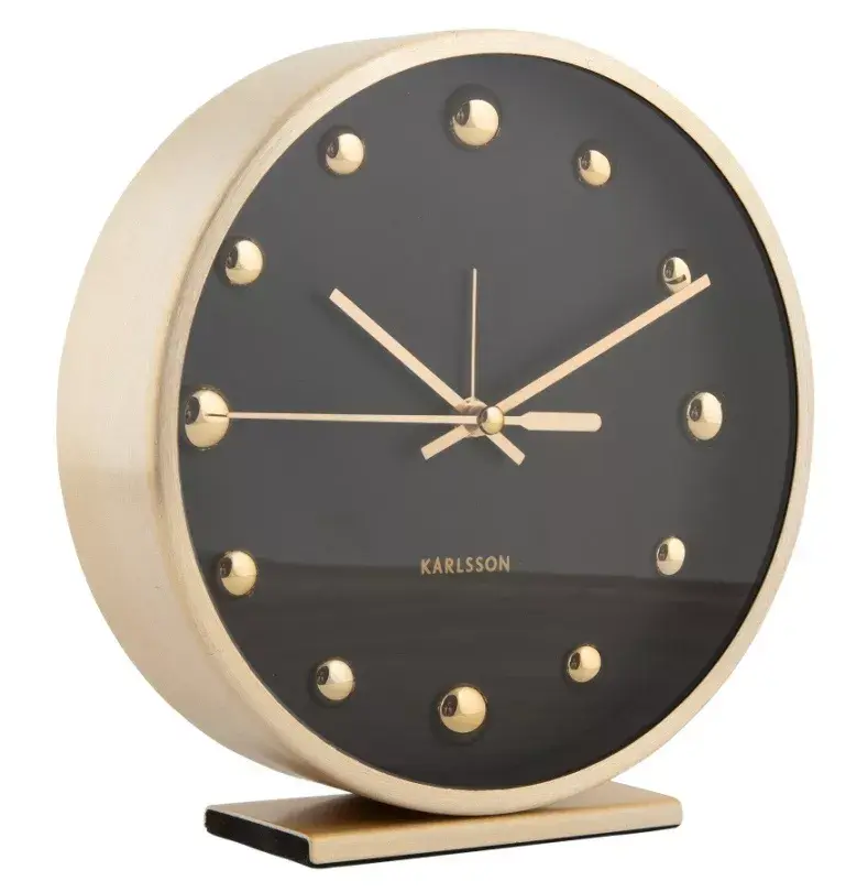 Designové stolní hodiny - budík 5970BK Karlsson 16cm