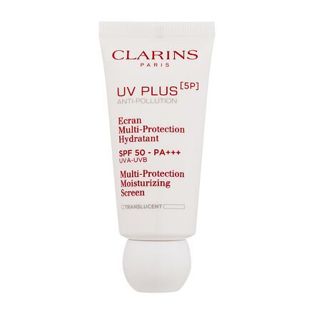 Clarins UV Plus 5P Multi-Protection Moisturizing Screen SPF50 ochranný a hydratační pleťový fluid 30 ml odstín translucent tester pro ženy