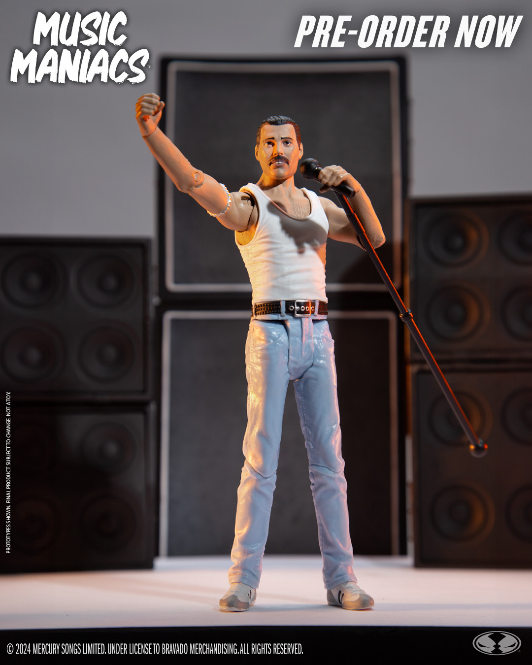 McFarlane | Queen - sběratelská figurka Freddie Mercury (Rock Music Maniacs) 15 cm