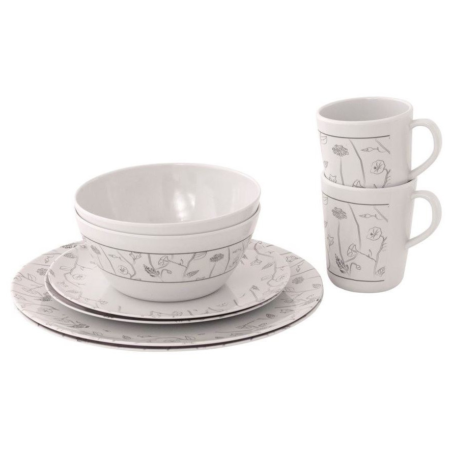 Sada nádobí Outwell Dahlia 2 Person Dinner Set Barva: bílá