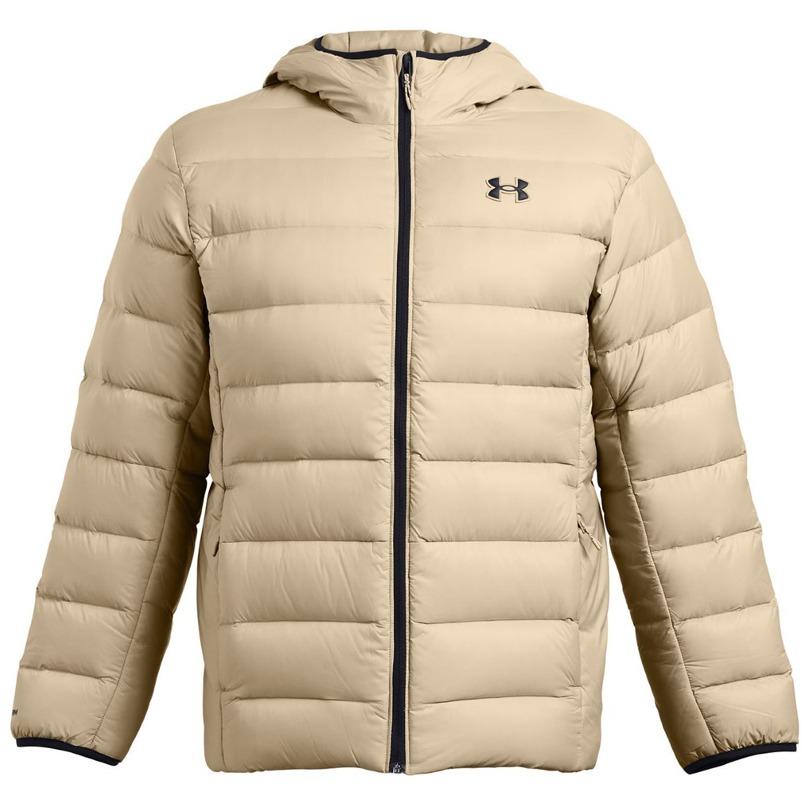 Pánská bunda Under Armour Legend Down Hooded Jacket Velikost: M / Barva: béžová
