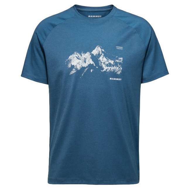 Pánské triko Mammut Mountain T-Shirt Men 8035m Velikost: XXL / Barva: modrá