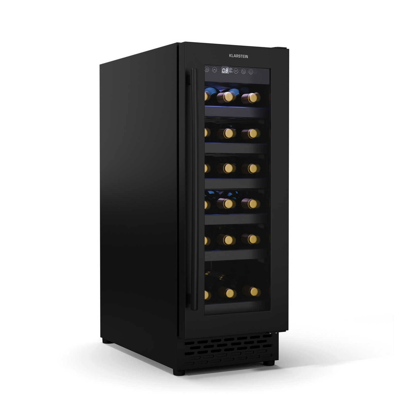 Klarstein Vinovilla 18 Uno vinotéka | 1 chladicí zóna | 18 lahví | dřevěné police | 5-18 °C