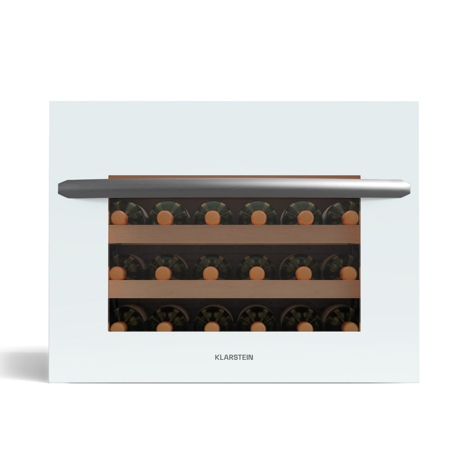 Klarstein Vinsider 24 Vestavěná vinotéka Uno | 24 lahví | Integrovatelná | LED | bílé skleněné dveře
