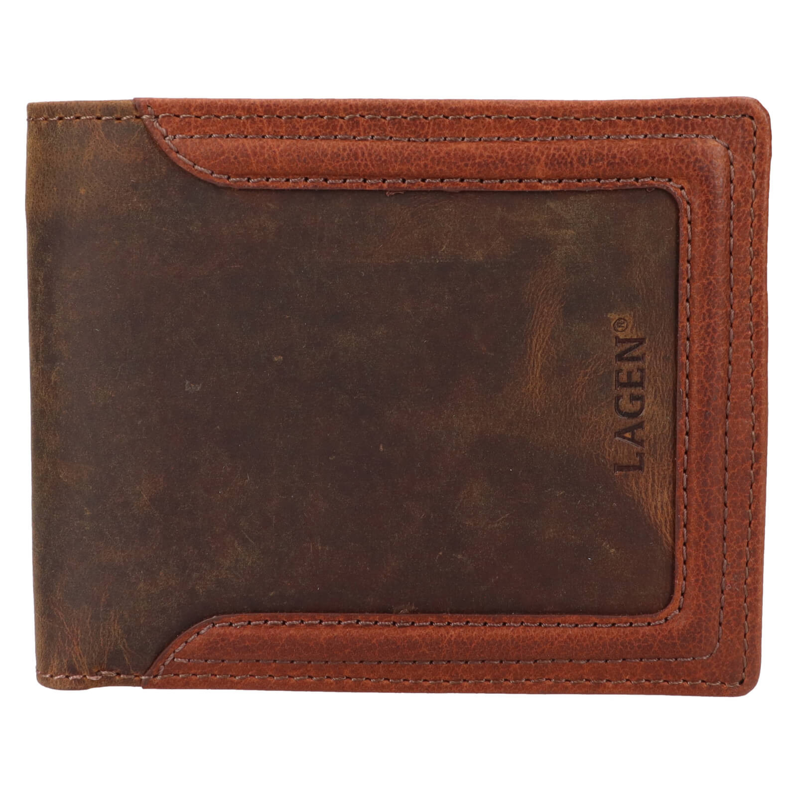 Pánská kožená peněženka Lagen Tadeu - hnědá