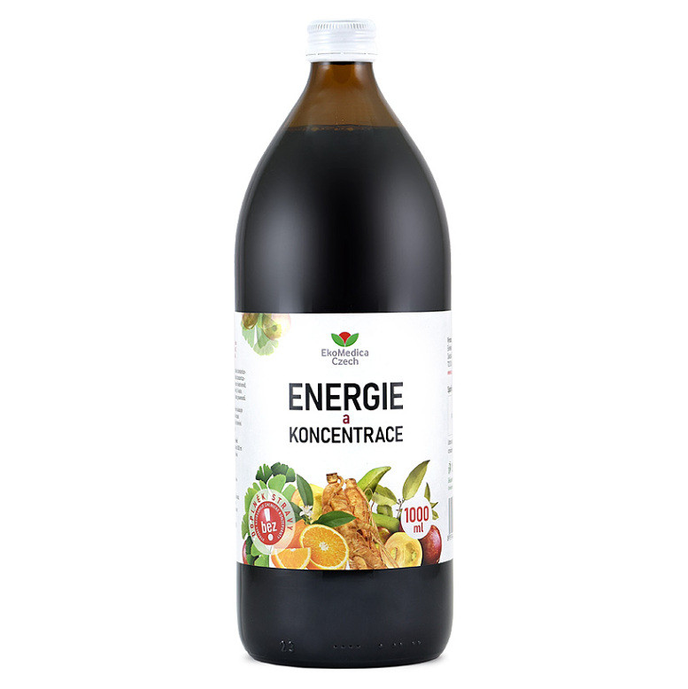 EKOMEDICA Energie a koncentrace 1000 ml, poškozený obal