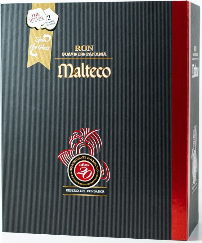 Malteco 20y 0,7l 40% + 2x sklo GB