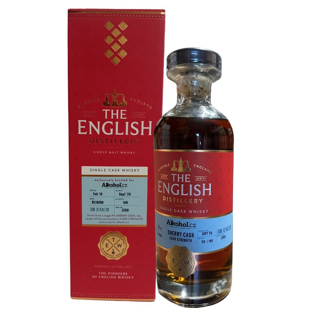 The English PX Single Cask Alkohol.cz 10y 0,7l 60,1% GB L.E. / Rok lahvování 2024