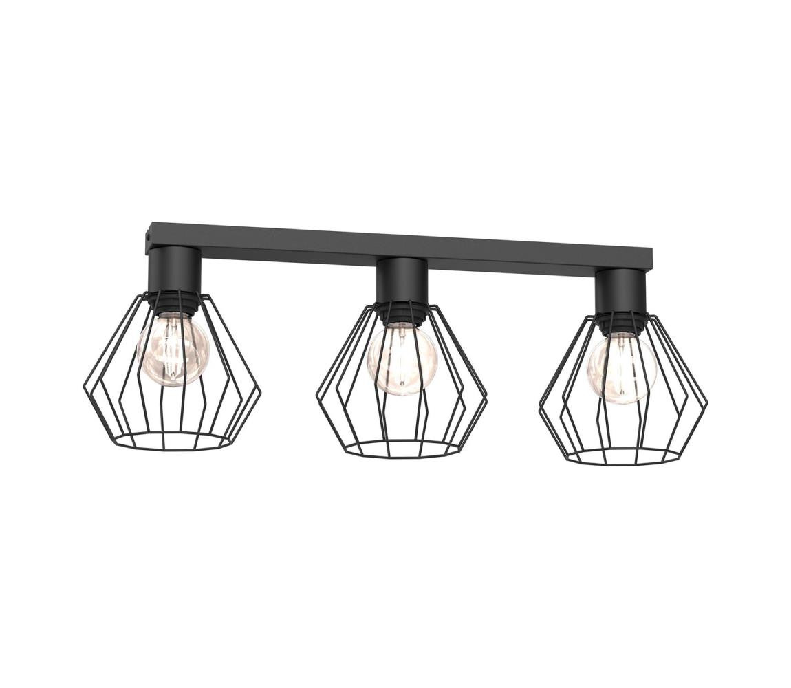 Bodové svítidlo LETI 3xE27/15W/230V černá