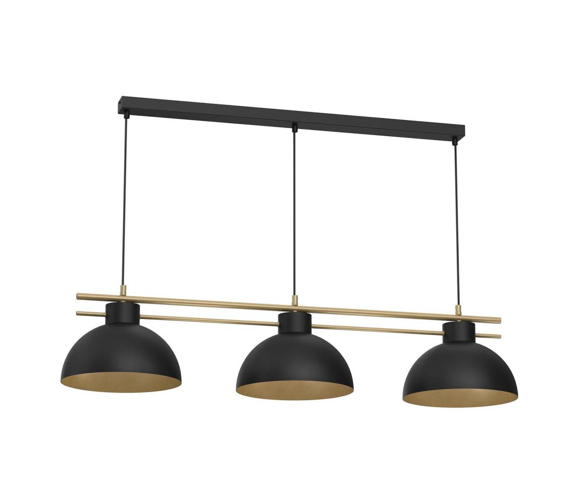 Lustr na lanku ESTATE 3xE27/15W/230V černá