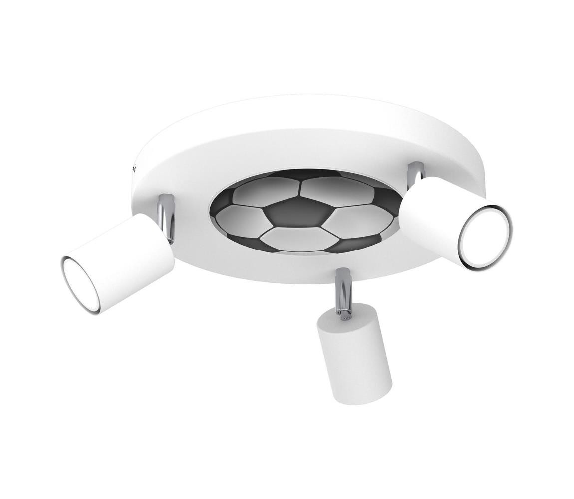 Dětské bodové svítidlo FUN 3xGU10/8W/230V bílá/míč