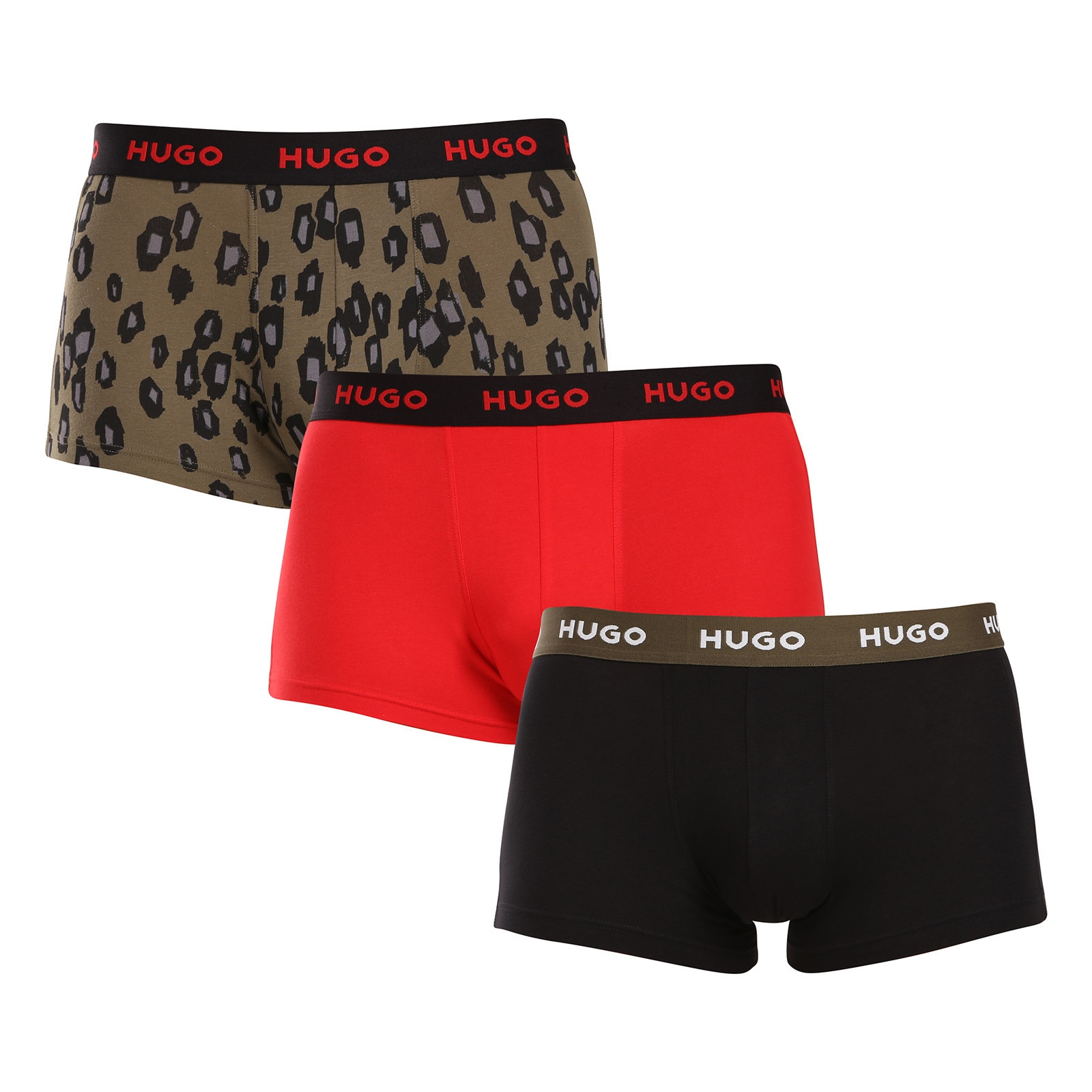 3PACK pánské boxerky HUGO vícebarevné (50517894 981) XXL, trenky / trenýrky