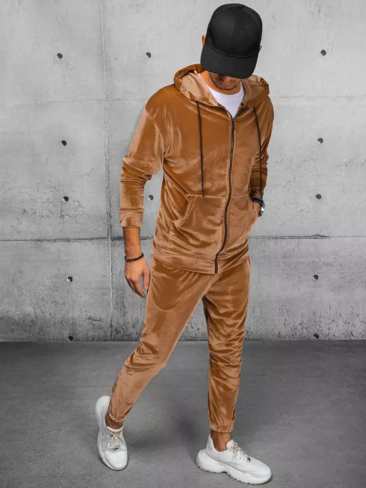 Pánský teplákový souprav Barva kamelová DSTREET