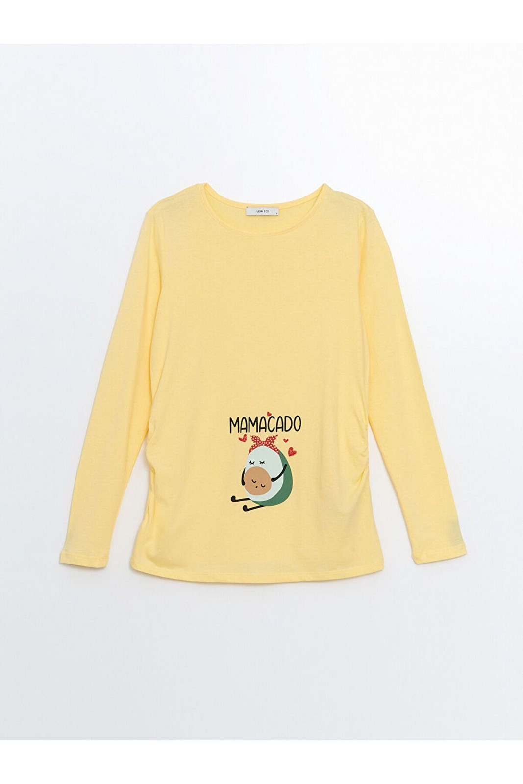 LC Waikiki Crew Neck Printed Maternity T-Shirt