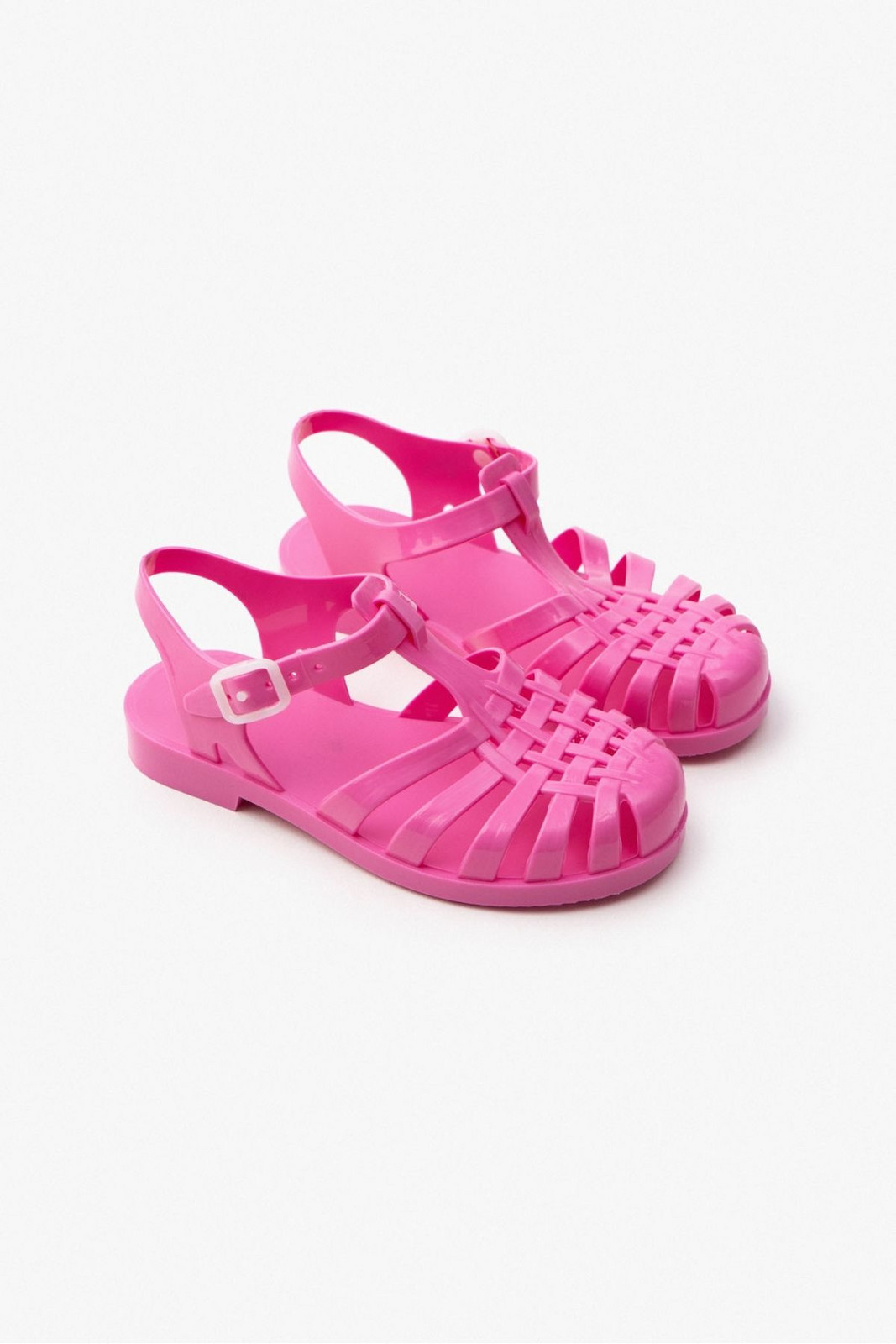 NİŞANTAŞI SHOES Anderline Jr. Candy Pink Matte Belt Detail Children's Sandals