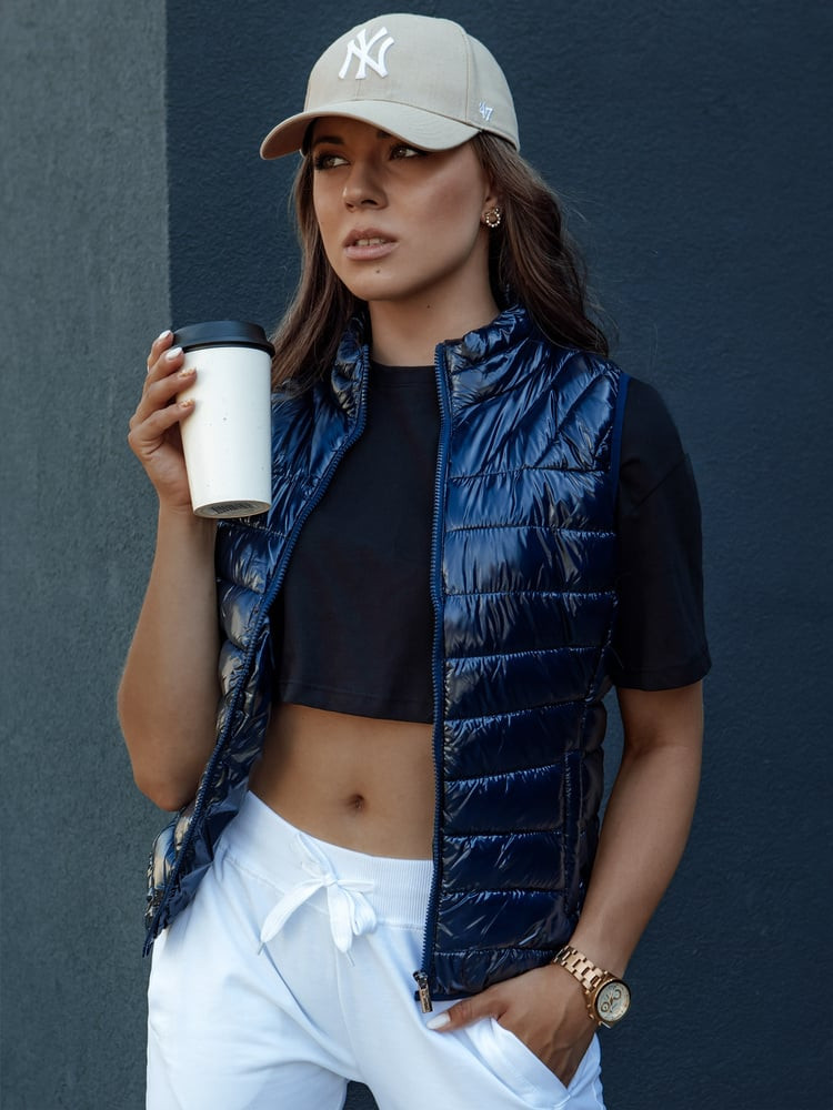 Kamizelka damska WIANO granatowa Dstreet