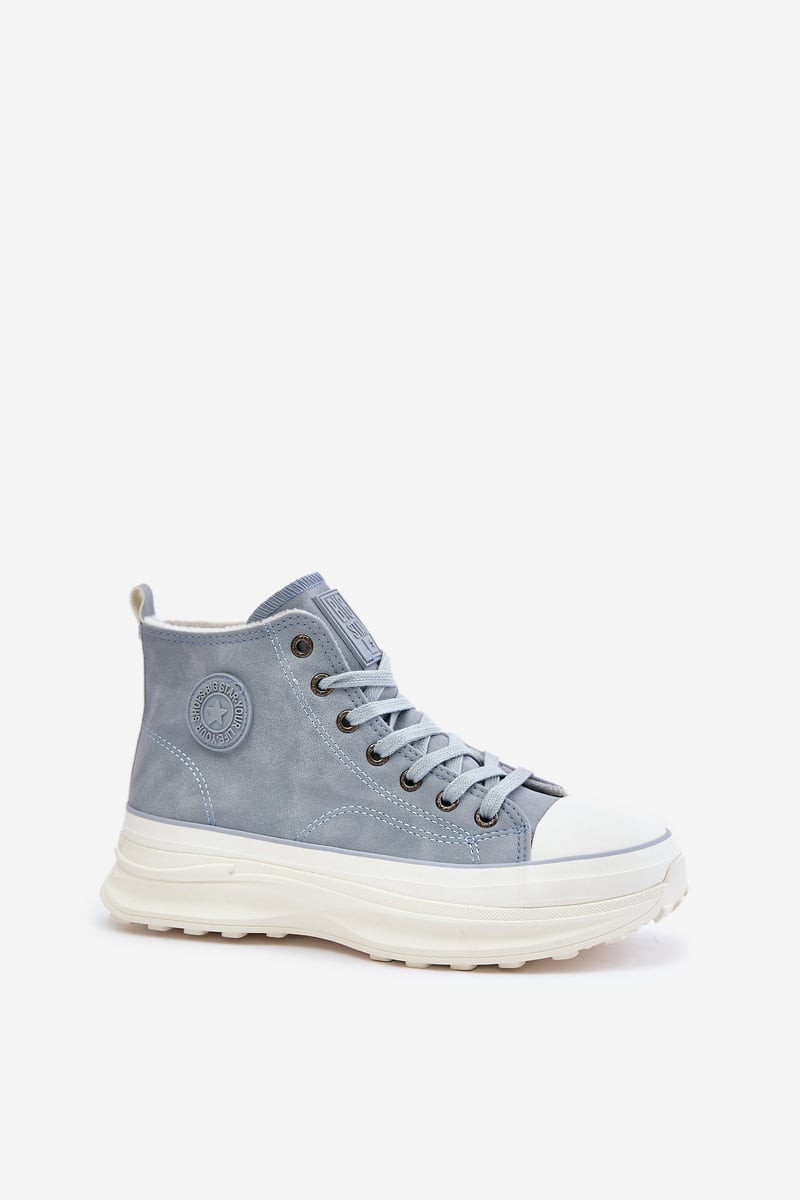 Zateplené Dámské Tenisky Na Platformě Big Star Modré