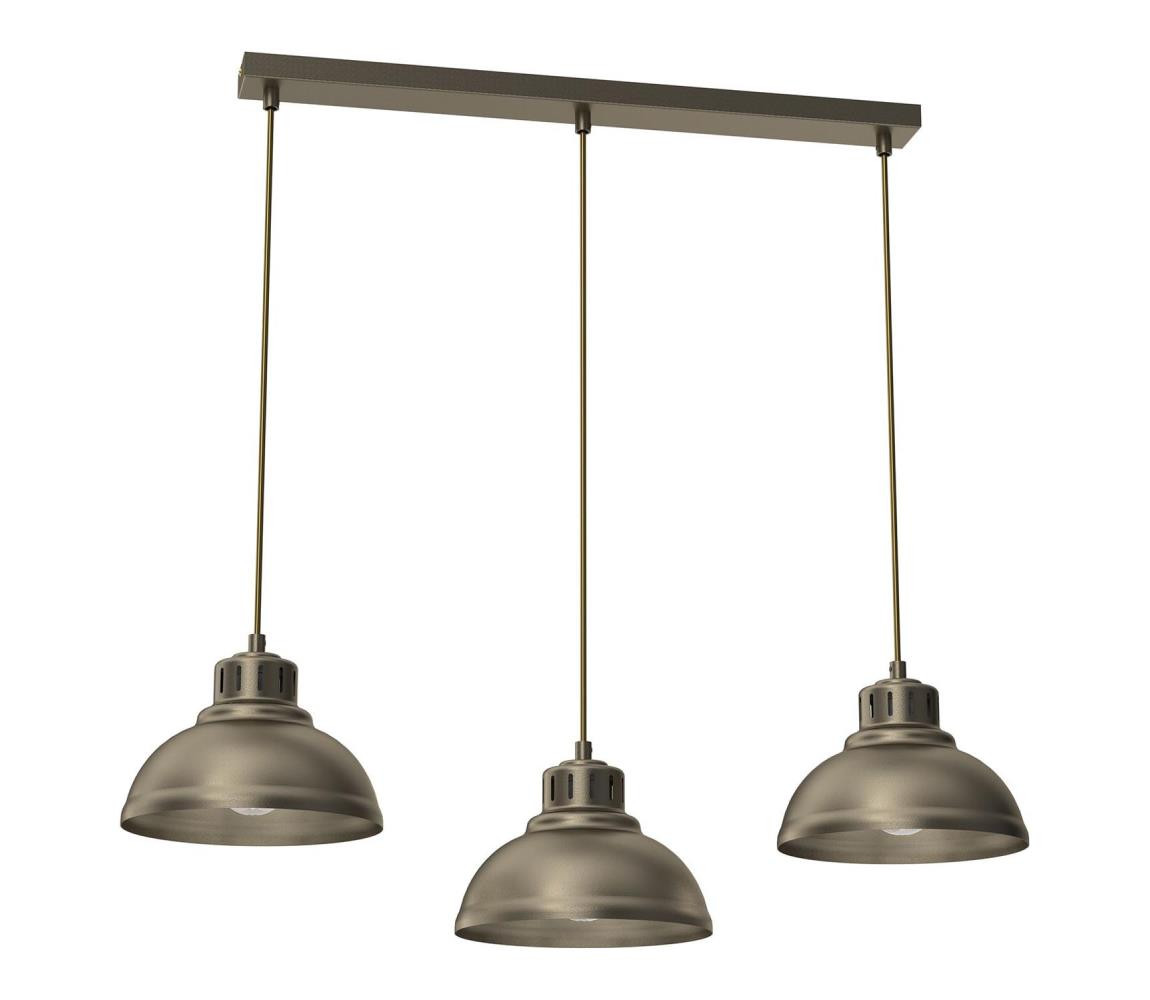 Lustr na lanku SVEN 3xE27/15W/230V mosaz