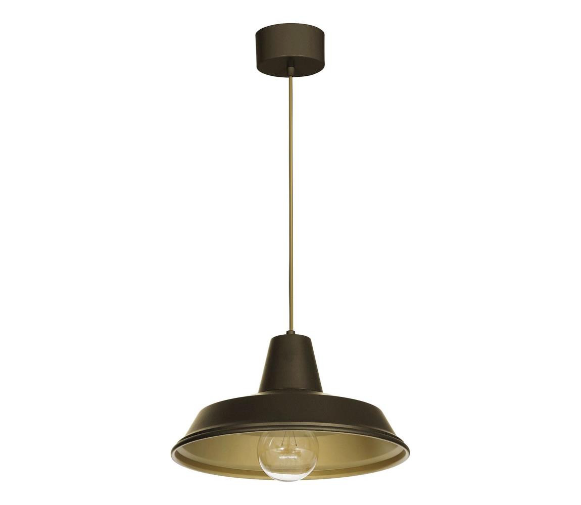 Lustr na lanku CLASS 1xE27/15W/230V mosaz