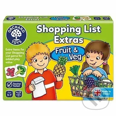 Shopping list - fruit & veg (Nákupný zoznam - ovocie a zelenina) - Orchard Toys