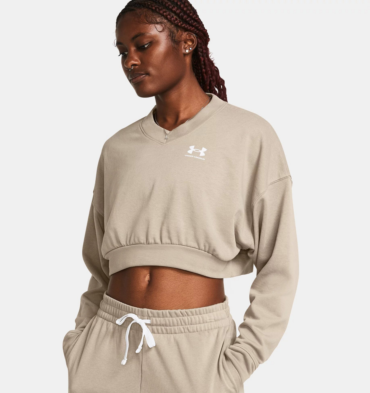 Dámská mikina Under Armour Rival Terry OS Crop Crew