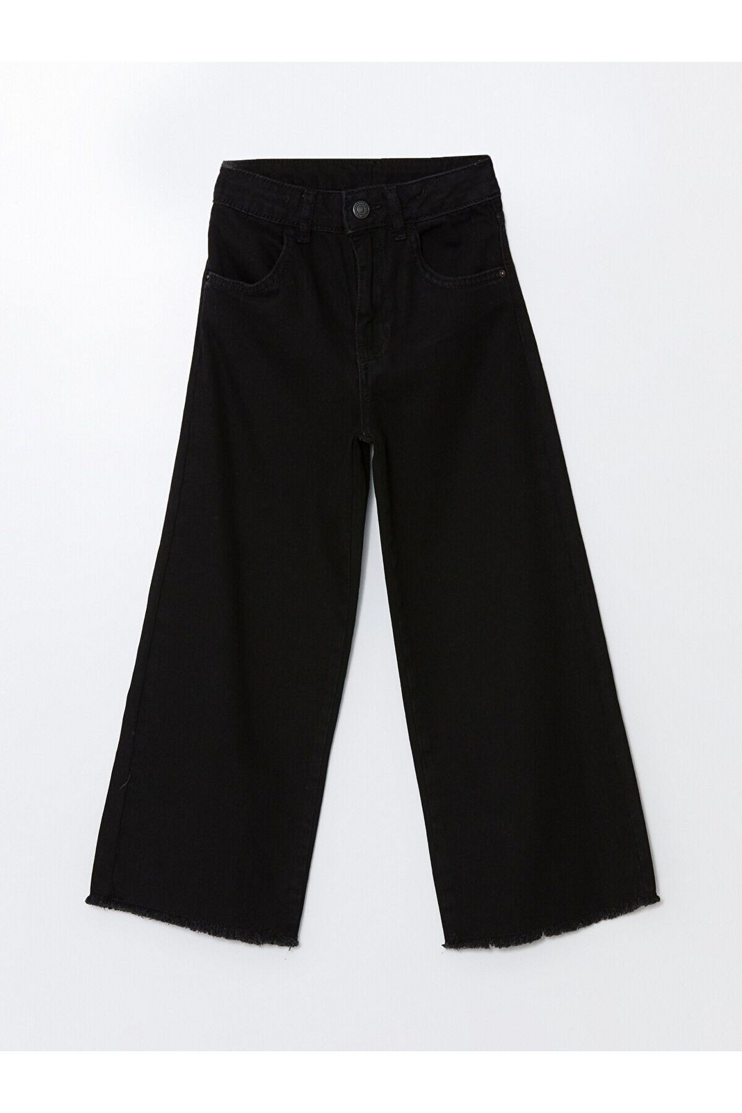 LC Waikiki Lcw Girl's Jeans Trousers with Adjustable Elastic Waist