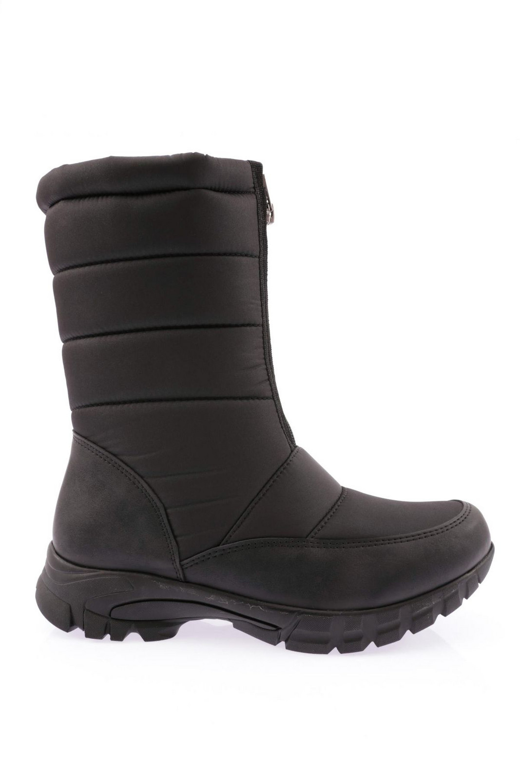 DGN 1051 Women's Shearling Boots With A Zipper In The Front.