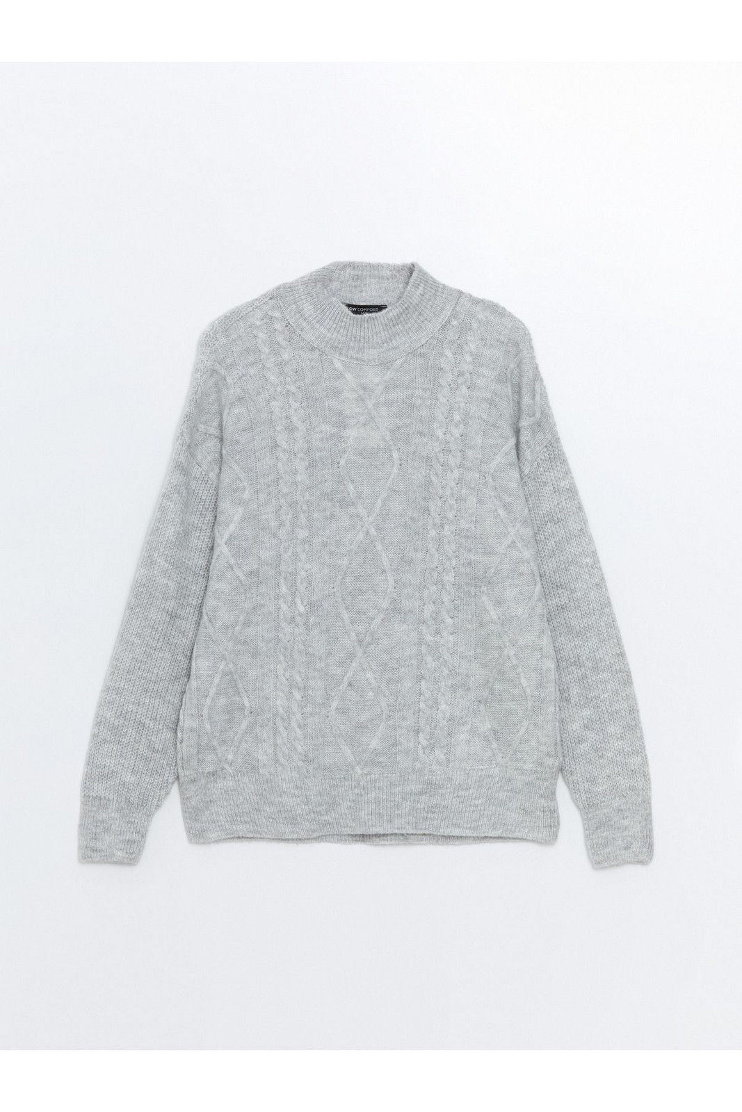 LC Waikiki Half Turtleneck Self-Patterned Women's Knitwear Sweater