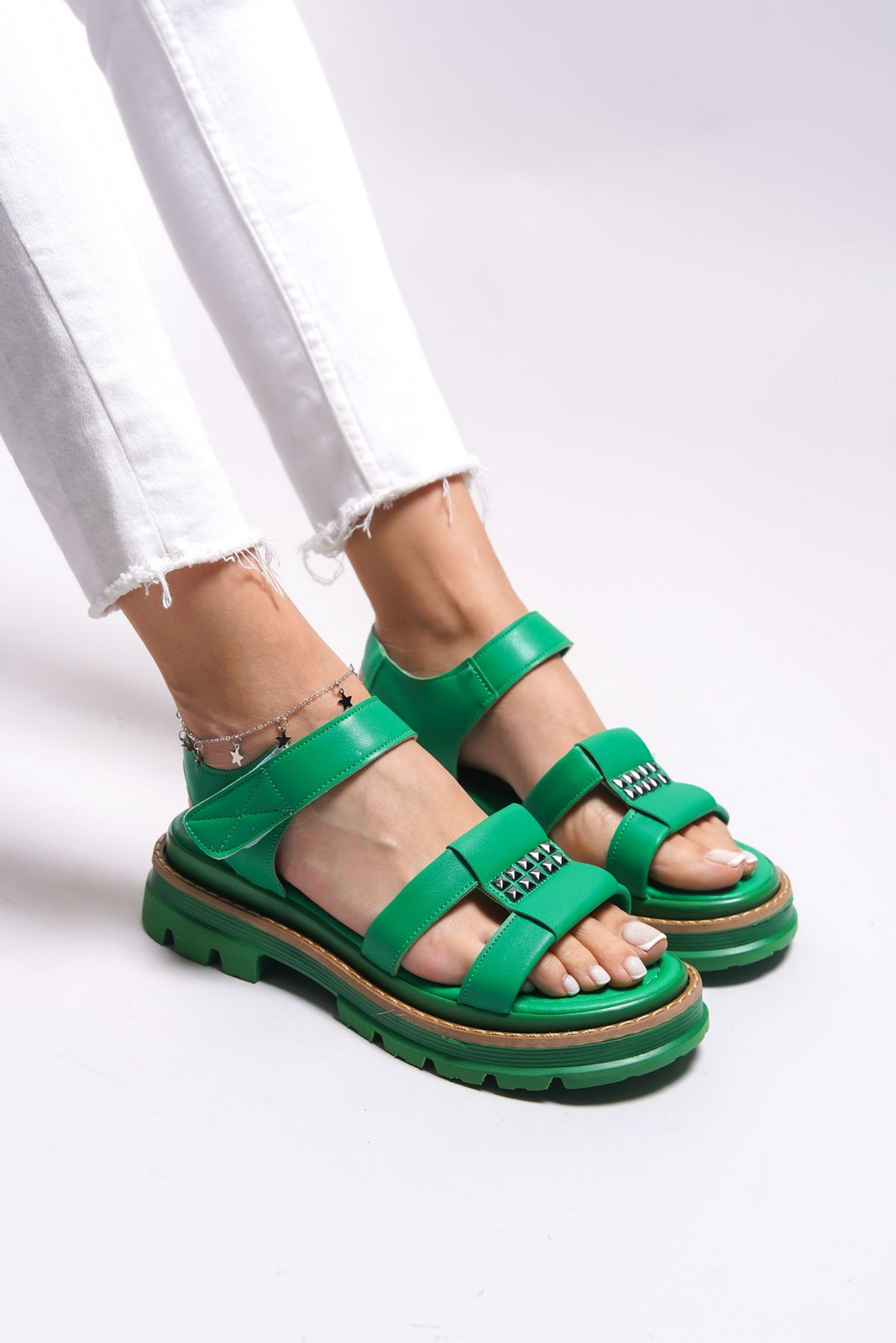 Riccon Derduhn Women's Sandals0012715 Green