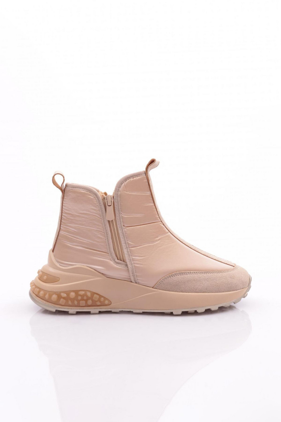 DGN 029 Women's Boots Tan Suede