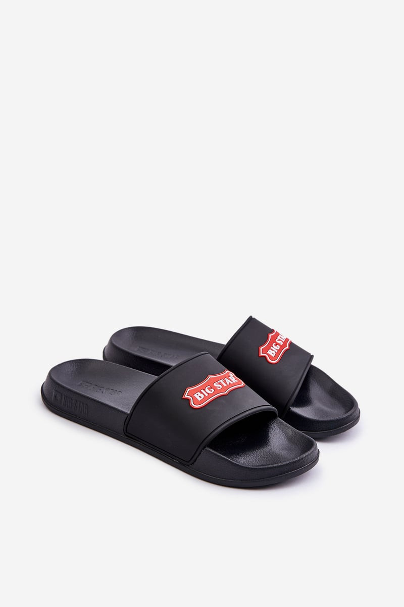 Pánské Pantofle S Logem Big Star Černé