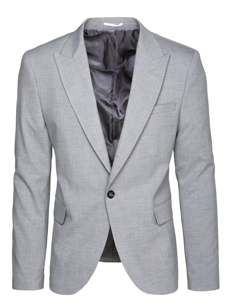 Marynarka męska jednorzędowa jasnoszara Dstreet