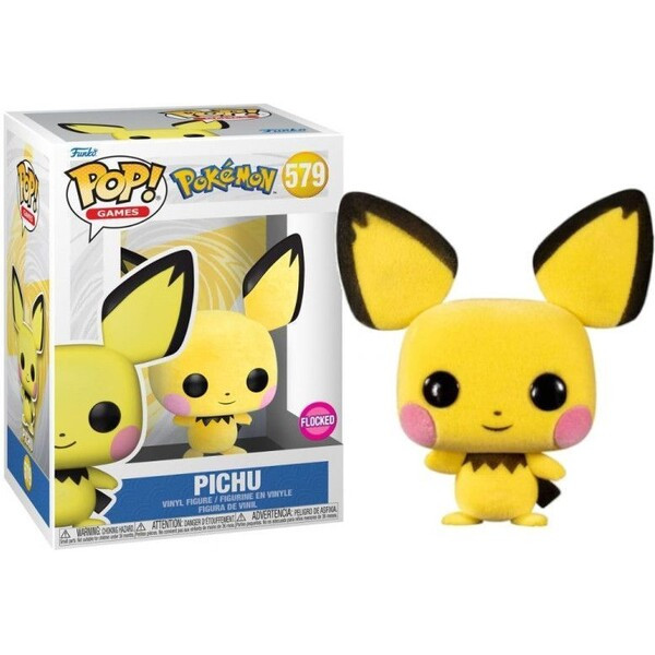 Funko POP! #579 Games: Pokémon - Pichu (Flocked)